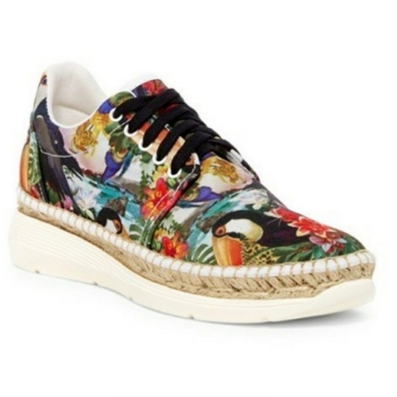 Free People | Floral Low‎ Top Sneakers 38 - Picture 1 of 10